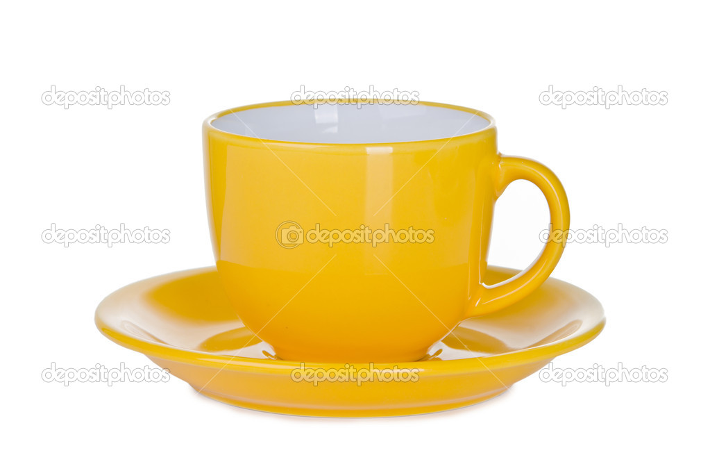 Big yellow bouillon cup
