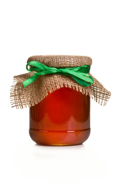 Sweet honey in jar — Stock Photo, Image