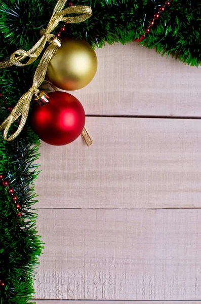 Christmas card with Christmas toys — Stock Photo, Image