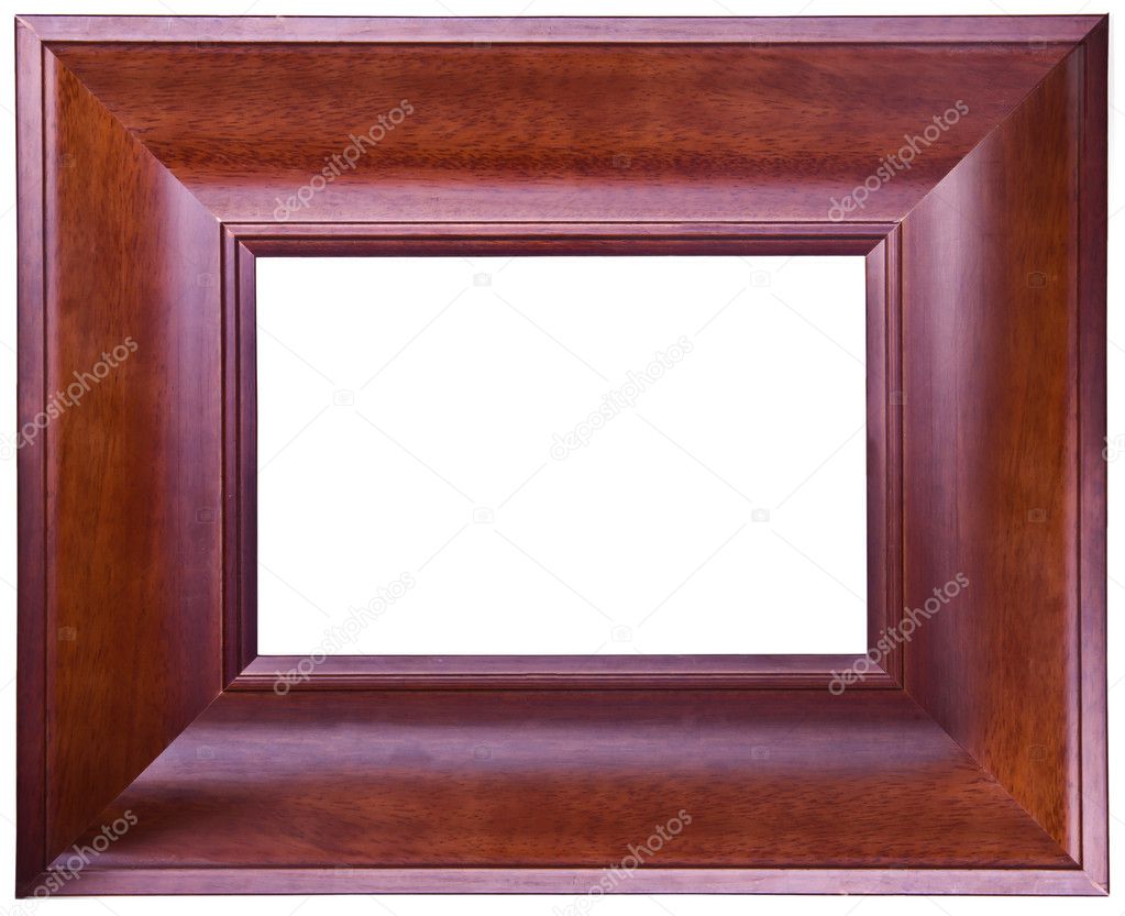 Old wooden brown frame 