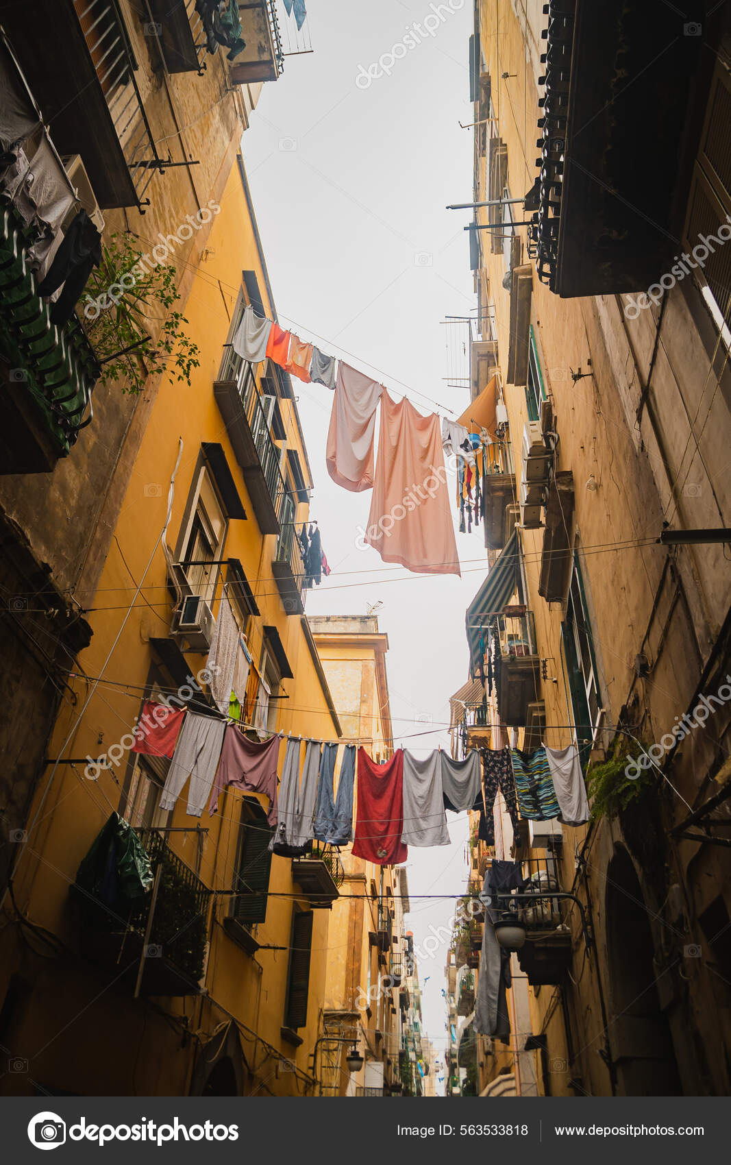 Abril 2022 Nápoles Italia Antiguo Distrito Antiguo Nápoles