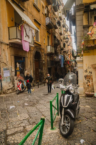 April 2022 Naples Italy Old Ancient District Naples Quartieri Spagnoli — Stock Photo, Image