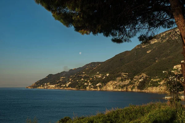 South Italy Small Mountain Town Dawn Vietri Beautiful Early Morning — ストック写真