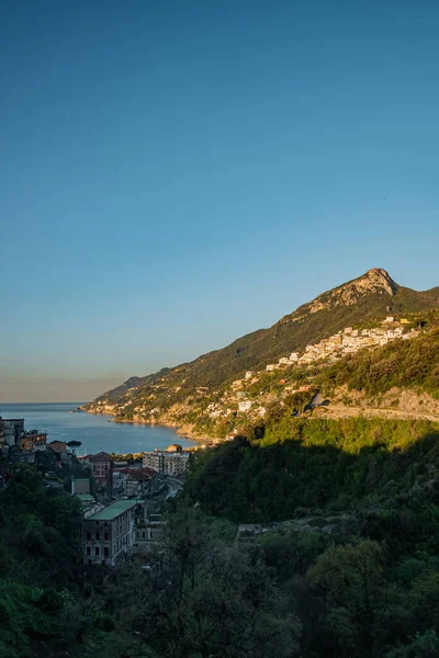 South Italy Small Mountain Town Dawn Vietri Beautiful Early Morning — ストック写真