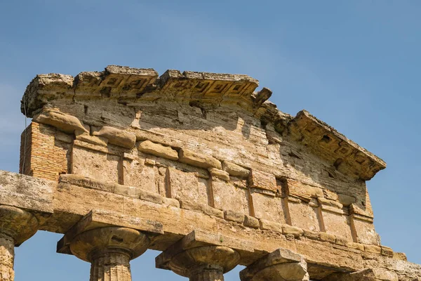 Paestum Eredetileg Poszeidón Szibériai Kolónia Alapították Korai Században Ősi Ősi — Stock Fotó