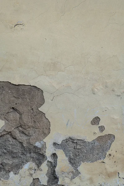 Texture Fond Ancien Mur Avec Plâtre Pelant Des Taches Couleur — Photo