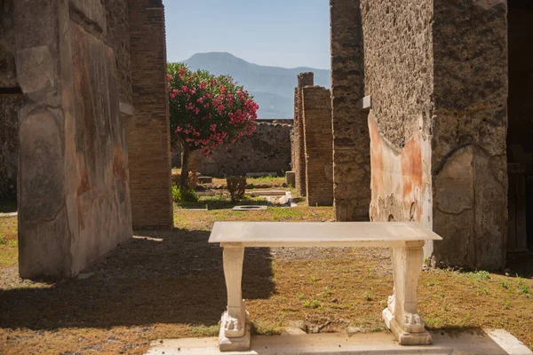 Archaeological Park Pompeii Ancient City Tragically Perished Lava Old Dilapidated — Stock Photo, Image