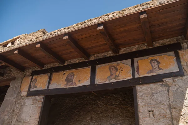 Archaeological Park Pompeii Ancient City Tragically Perished Lava Old Dilapidated — Stock Photo, Image