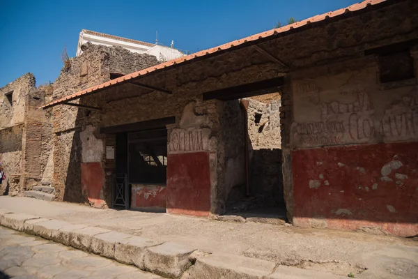 Archaeological Park Pompeii Huge Excavation Area Vicinity Vesuvius Southern Italy — Stock Photo, Image