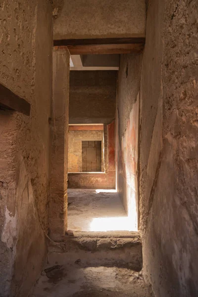 Archaeological Park Pompeii Ancient City Tragically Perished Lava Old Dilapidated — Stock Photo, Image