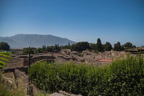 Archaeological Park Pompeii Huge Excavation Area Vicinity Vesuvius Southern Italy — Stock Photo, Image