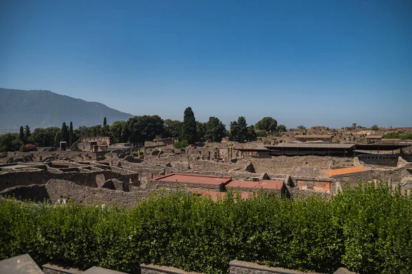 Archaeological Park Pompeii Huge Excavation Area Vicinity Vesuvius Southern Italy — Stock Photo, Image