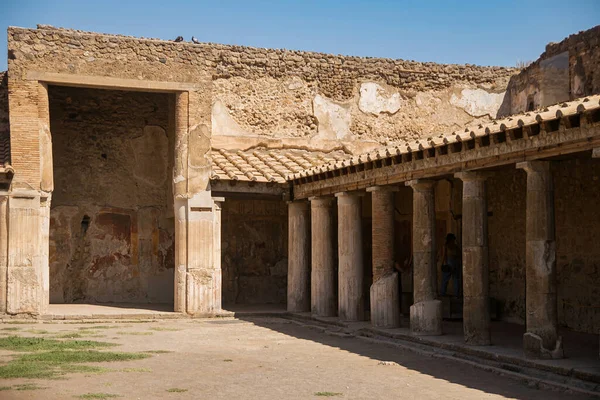 Archaeological Park Pompeii Ancient City Tragically Perished Lava Old Dilapidated — Stock Photo, Image