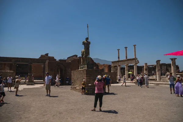 July 2022 Pompeii Italy Archaeological Park Pompeii Huge Excavation Area — Stock Photo, Image