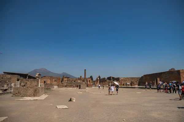 July 2022 Pompeii Italy Archaeological Park Pompeii Huge Excavation Area — Stock Photo, Image