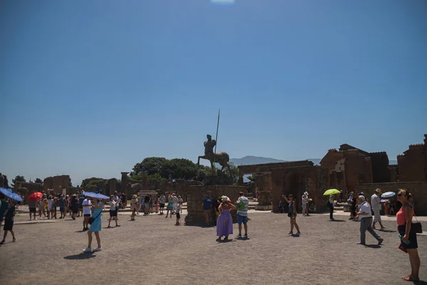 July 2022 Pompeii Italy Archaeological Park Pompeii Huge Excavation Area — Stock Photo, Image