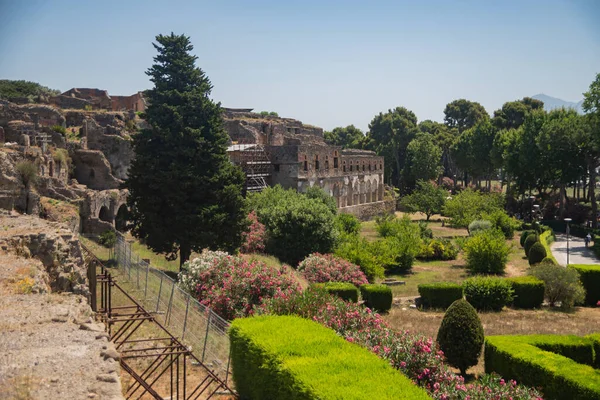 Archaeological Park Pompeii Huge Excavation Area Vicinity Vesuvius Southern Italy — Stock Photo, Image