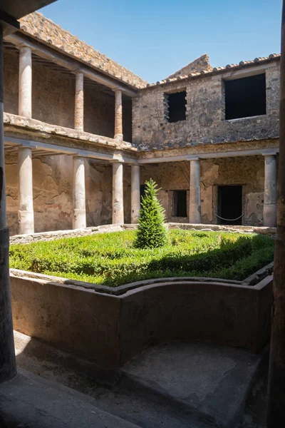 Archaeological Park Pompeii Ancient City Tragically Perished Lava Old Dilapidated — Stock Photo, Image