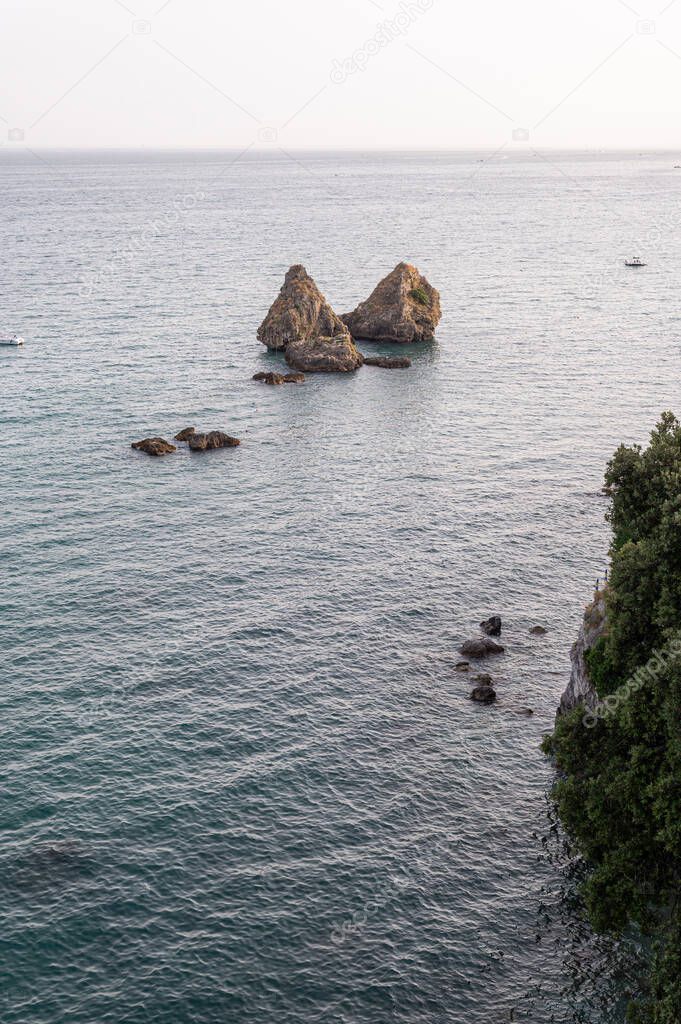 I Due Fratelli ( Two brothers) are a group of rocks located in the municipality of Vietri sul Mare, in the province of Salerno