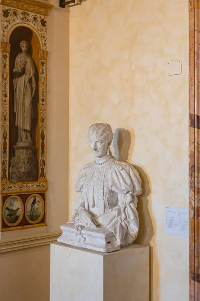 September 2022 Rom Italien Rommuseet Utställningshallen Skulptur Byst Kvinna — Stockfoto