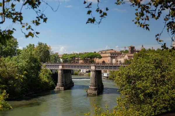 Ponte (Bridge) Palatino, Ripa ve Trastevere bölgelerini birbirine bağlayan İngiliz Köprüsü olarak da bilinir. Buna motorlu taşıtların sol el hareketi denir..
