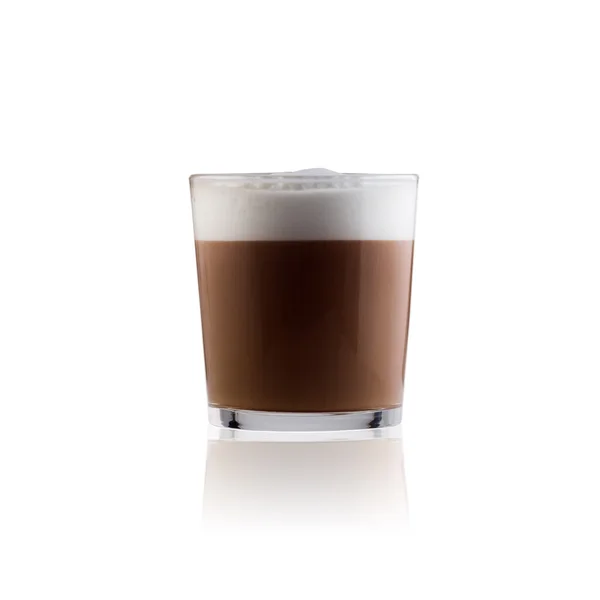 Kaffee-Latte-Glas — Stockfoto