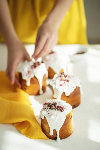 Bolo de Páscoa. Férias brilhantes de Easter. — Fotografia de Stock