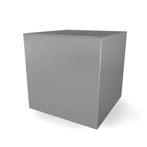 Cubo en blanco — Foto de Stock