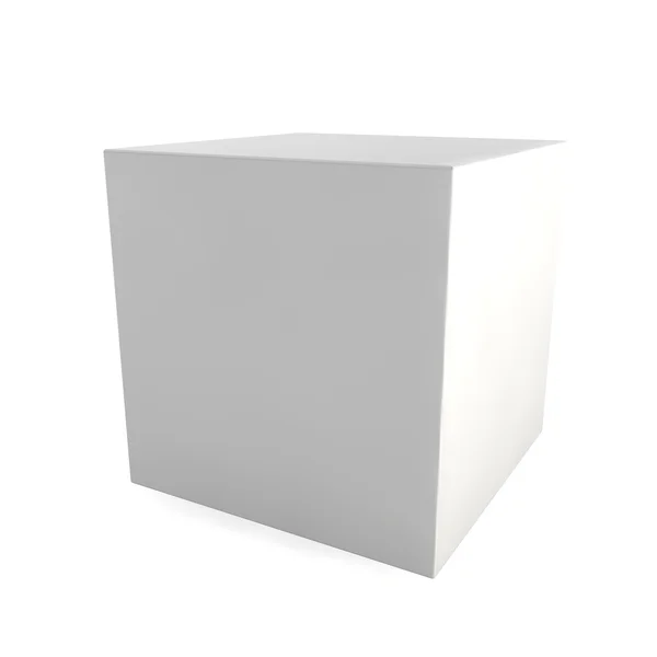 Пустой куб — стоковое фото