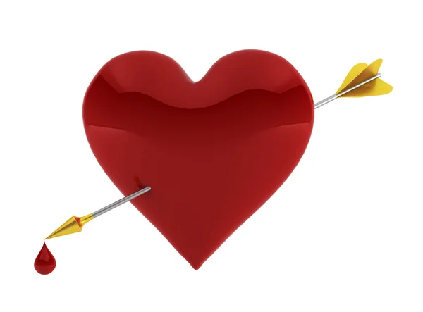 Heart with arrow — Stock Photo, Image