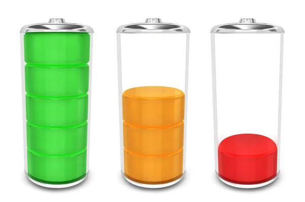 Batteria con livello di energia — Foto Stock