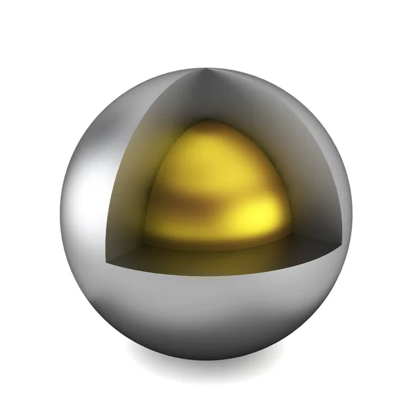 Secção transversal da esfera — Fotografia de Stock