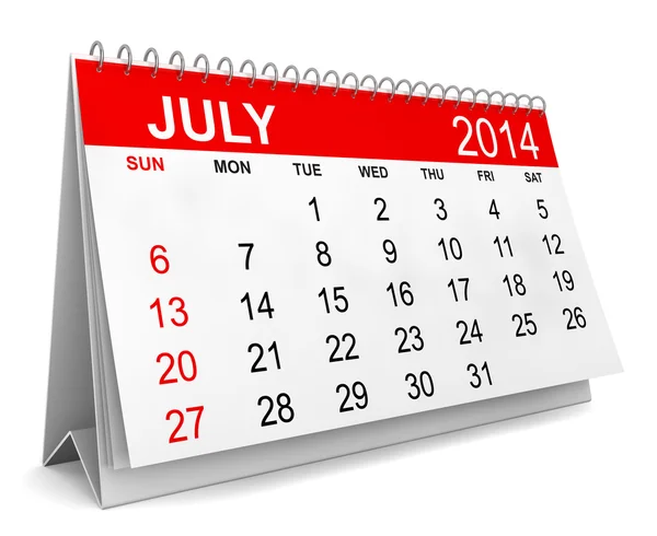 2014 Calendar — Stock Photo, Image