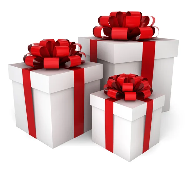 Tres cajas de regalo —  Fotos de Stock