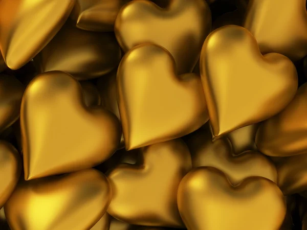 Muchos corazones de oro — Foto de Stock