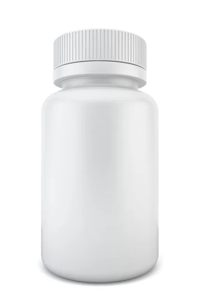 Recipiente de comprimido em branco — Fotografia de Stock
