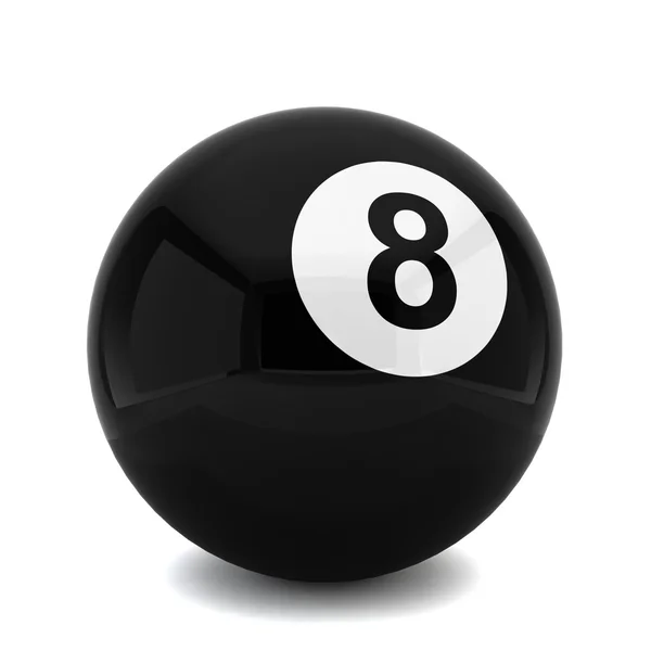 Billiard eight ball — Stock Photo, Image