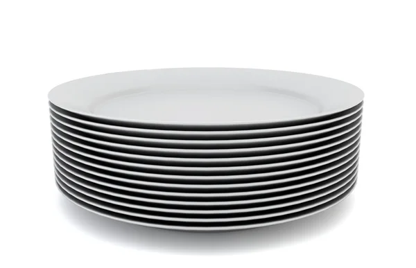 Stack of plates — Stock Photo, Image