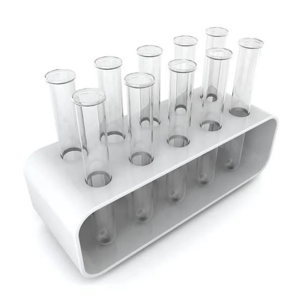 Test tubes in holder — Stock Photo, Image
