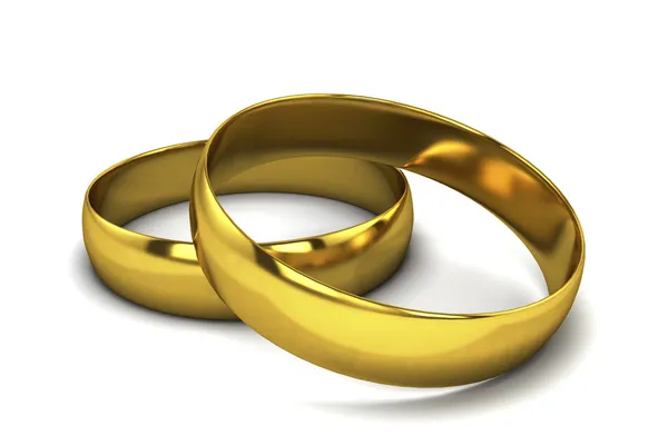 Goldene Ringe — Stockfoto