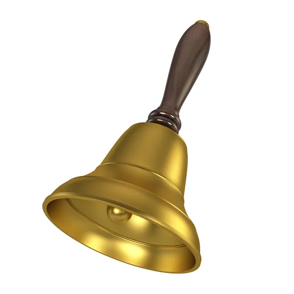 Bell with wooden handle — Stock Photo, Image