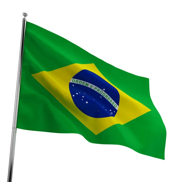 Brasilien flagga — Stockfoto