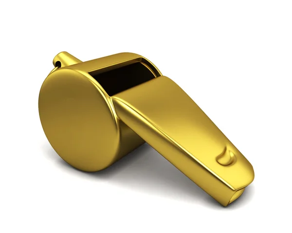 Golden whistle — Stock Photo, Image
