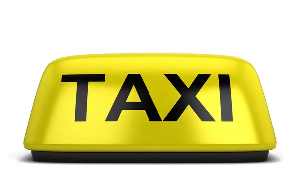 Taxi Schild gelb Stock Vector