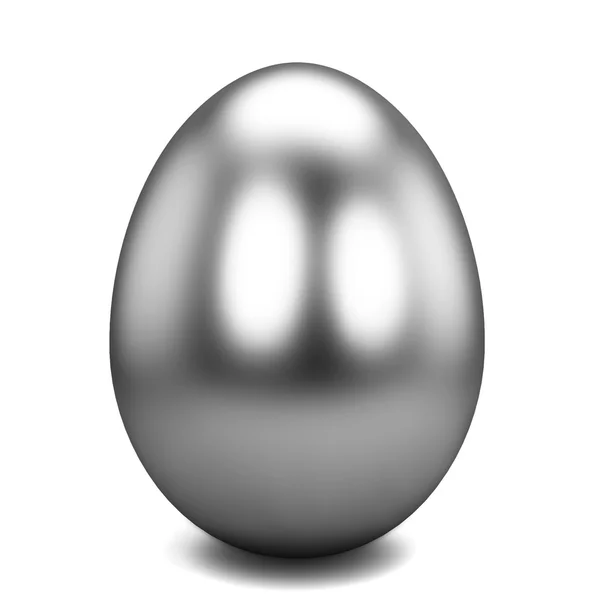 Silver egg — Stock Photo, Image