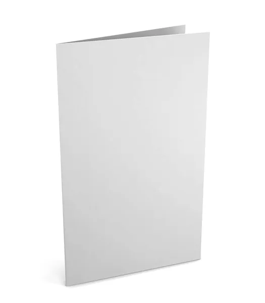 Cartão branco saudação — Fotografia de Stock