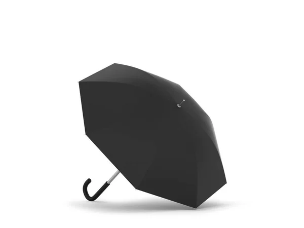 布兰克打开了伞 3D在白色背景上孤立的图解 — 图库照片