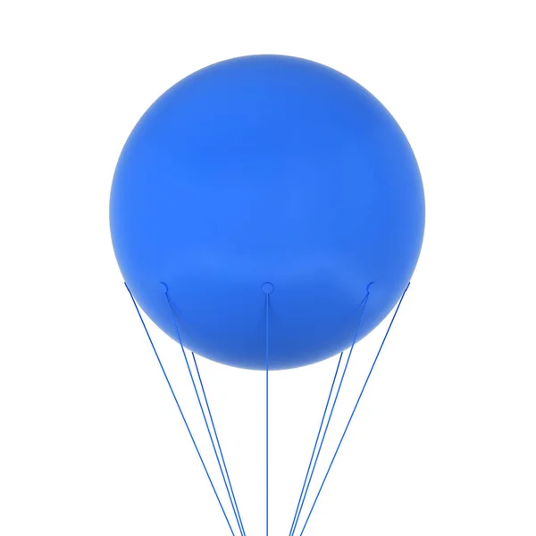 扁平的天空广告气球 3D在白色背景上孤立的图解 — 图库照片