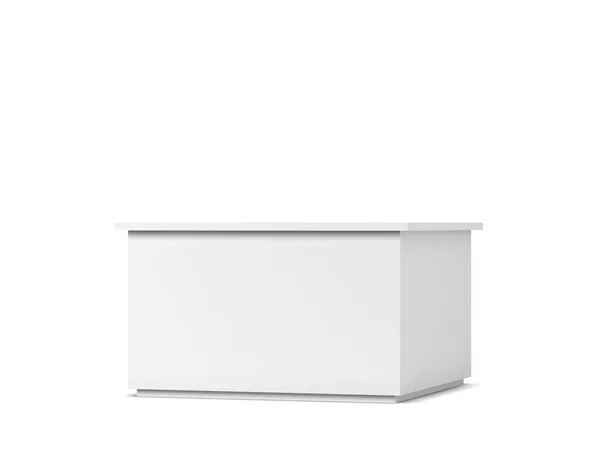 Mockup Contro Stand Illustrazione Isolata Sfondo Bianco — Foto Stock