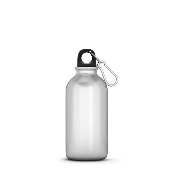 Короткая Спортивная Бутылка Трехмерная Иллюстрация Белом Фоне — стоковое фото